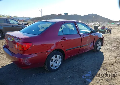 2003 Toyota Corolla Ce из США, поврежденный, VIN 2T1BR32E23C024402